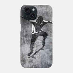 Skateboarder Stencil Phone Case