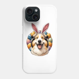 Croatian Sheepdog Enjoys Easter in Bunny Ears Phone Case