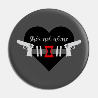 Superhero Heart - Black Widow Pin