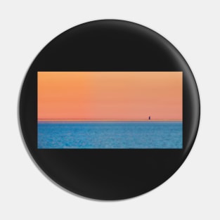 Abstract sunset with a lighthouse Pin