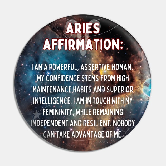 Aries zodiac signs quote - Aries Affirmations Pin by Zodiac Outlet