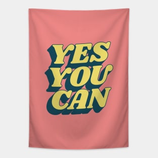 Yes You Can in Peach Fuzz and Yellow Tapestry