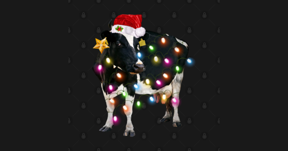 Dairy Cows Light Christmas Shirt Dairy Cows Light Christmas TShirt