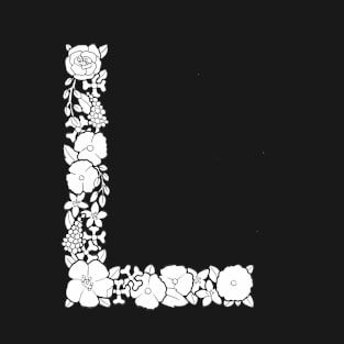 Floral Letter L T-Shirt