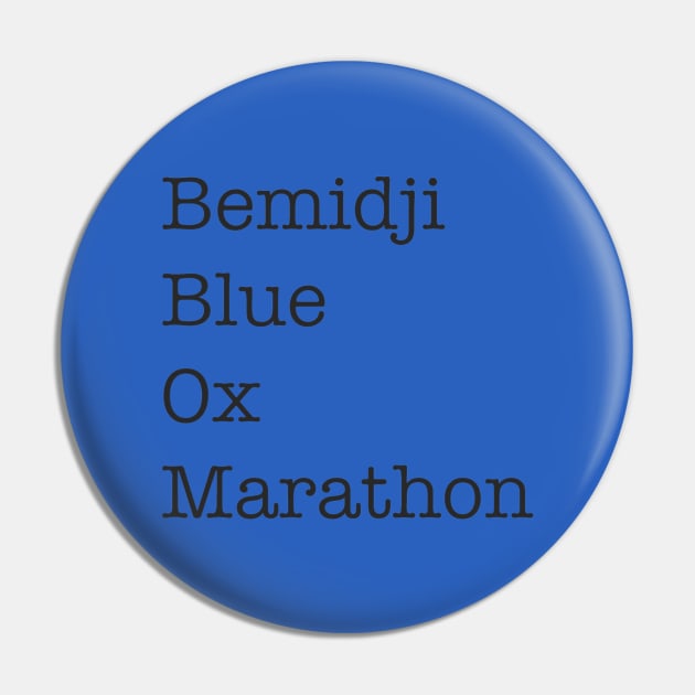 Bemidji Blue Ox Marathon Pin by Blue Ox Marathon