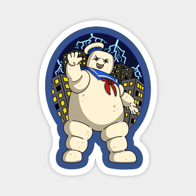 Stay Puft Magnet by NikInked