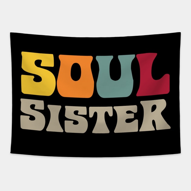 Soul Sister Retro Vintage Tapestry by Rayrock76