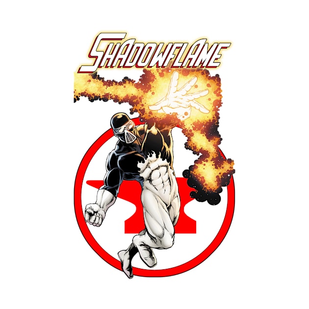 Shadowflame with Red Anvil Comics Logo by redanvilcomics