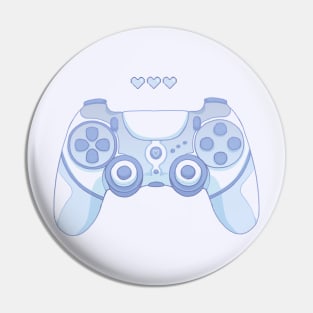 Cute game controller Blue Pin