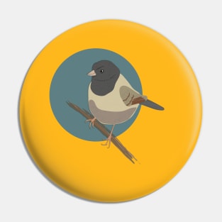 Dark Eyed Junco Bird Pin