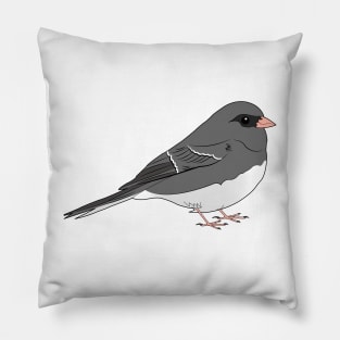 Dark Eyed Junco Pillow