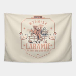 Laramie Wyoming wild west town Tapestry