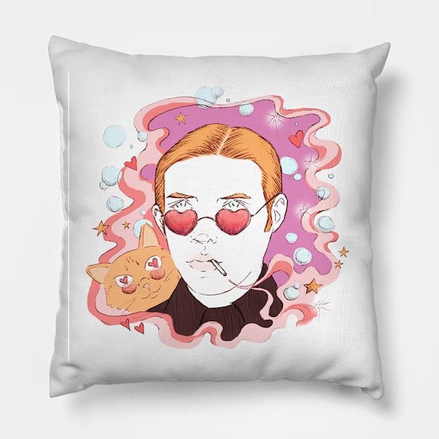 Psychedelic Hux Pillow by RekaFodor