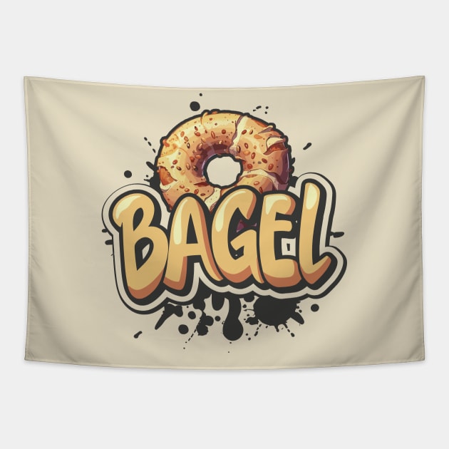 National Bagel Day – January Tapestry by irfankokabi