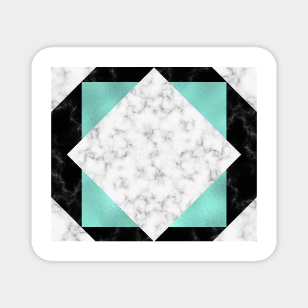 Mint marble IV Magnet by marbleco