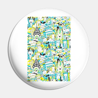 New York City Doodle Pin