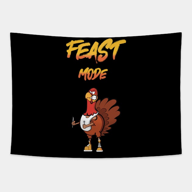 Turkey Feast Tapestry by Art by Nabes