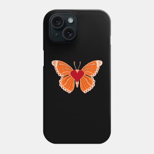 Butterfly Orange Phone Case