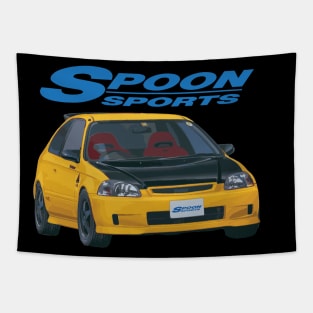 CIVIC phoenix yellow type r EK9 Tapestry