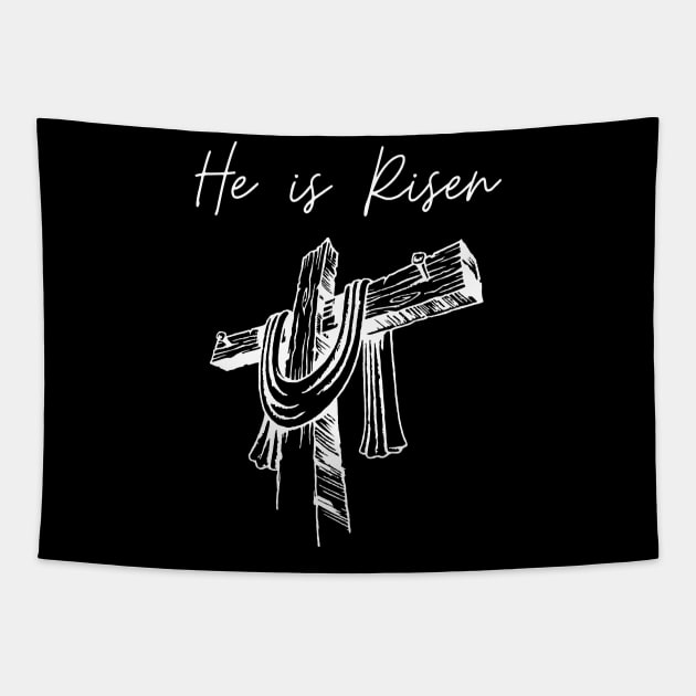 He Has Risen - Jesus Christ is risen Tapestry by Christian Shirts