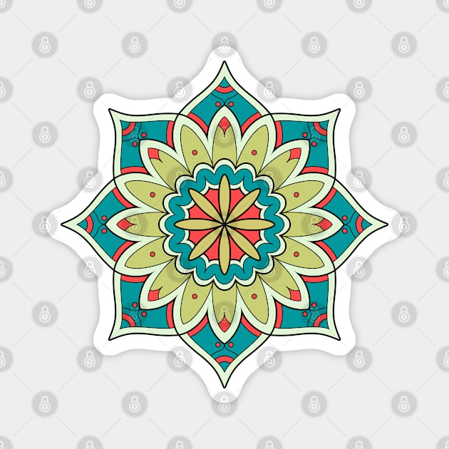 Mandala 2 Magnet by freshinkstain