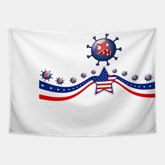 USA Omicron Tapestry by aleo