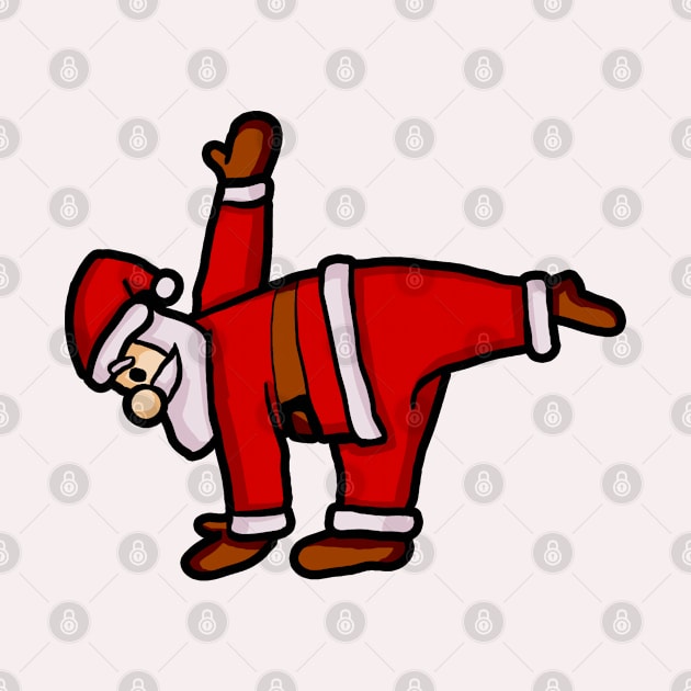 Santa Claus Doing Yoga by KsuAnn