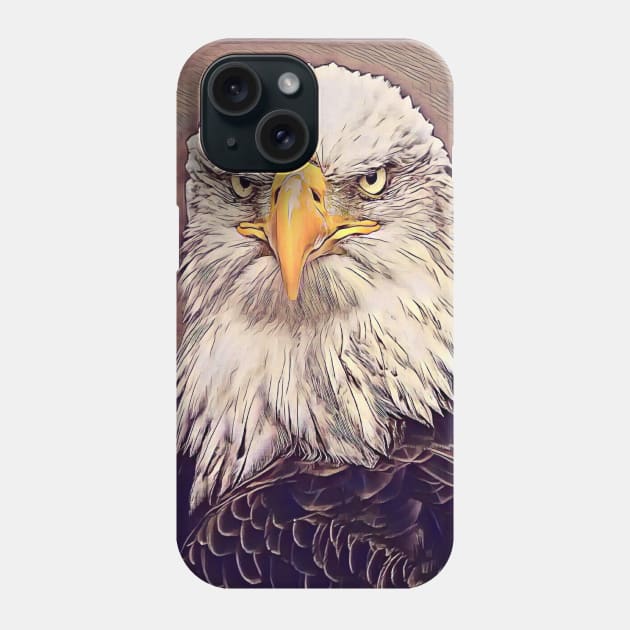 The bald eagle Phone Case by d1a2n3i4l5