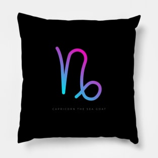 Gradient Capricorn Zodiac Pillow