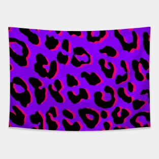 Leopard Print Purple Tapestry