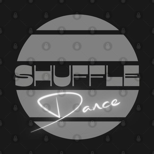 Shuffle dance design in black white and grey for shufflers by Bailamor