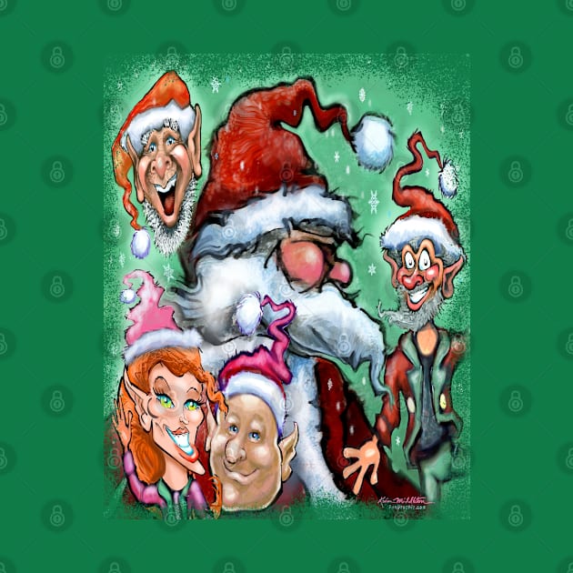 Santa and Elves by Kevin Middleton