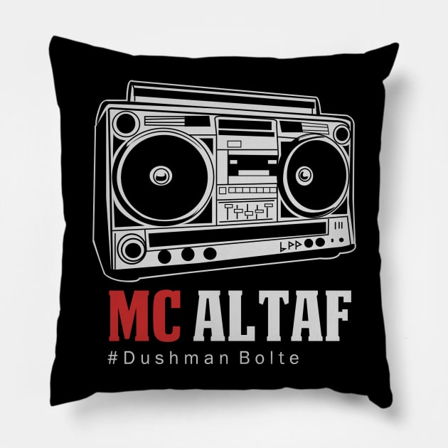 MC Altaf #DushmanBolte Pillow by Grafck