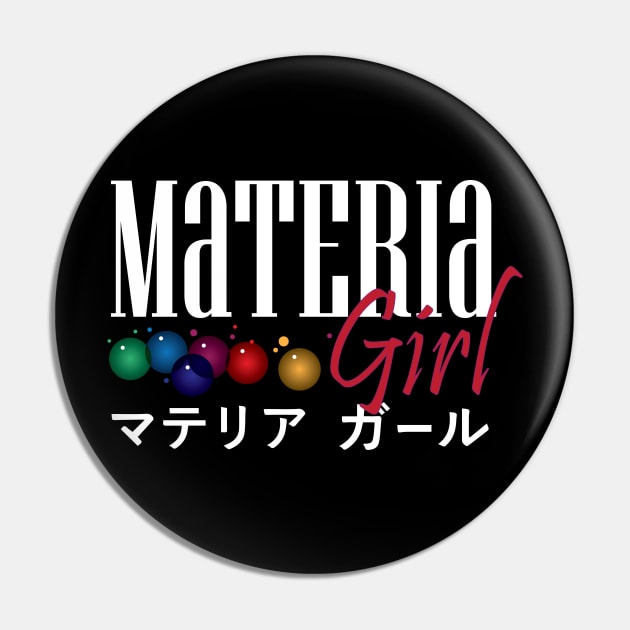 Materia Girl Pin by vashito