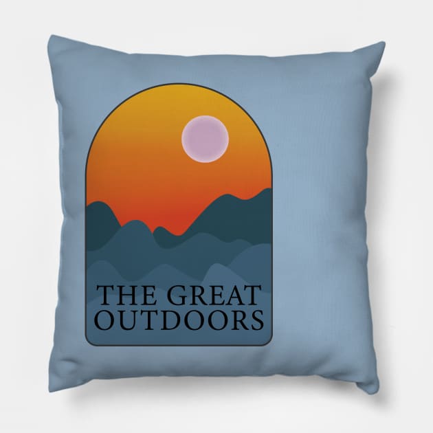 The Great Outdoors Pillow by Gold Star Creative