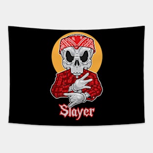 Skull Gangsta Slayer Tapestry