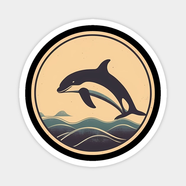 Minimal Orca, Love Orcas Magnet by logiamerch