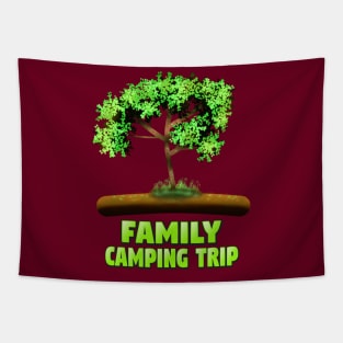 Family Camping Trip Tapestry