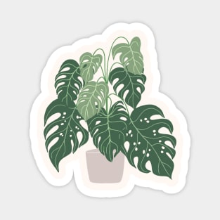 Minimalist Monstera plants Magnet