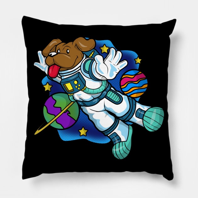 Funny dog in the universe Pillow by Markus Schnabel