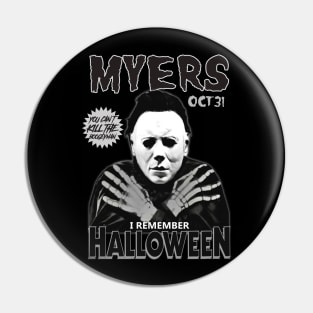 Myers. I Remember Halloween. Pin