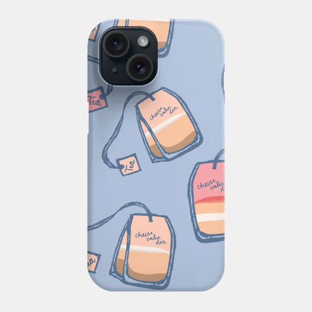 Cheese cake flavor tea bag patterns Phone Case by Cottonbutton