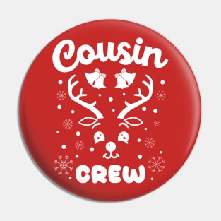 Cousin Family Xmas Christmas Reindeer Pin