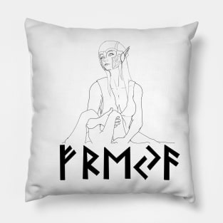 Freyja (Line art Version) Pillow