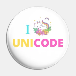 i love inicode Pin