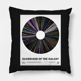 minimal_Guardians_of_the_Galaxy Warp Barcode Movie Pillow