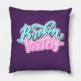 Broken Vessels Bubble Graffiti Christian Design Pillow