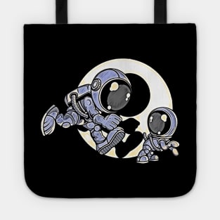 Astronaut And Little Dog • Funny And Cool Sci-Fi Cartoon Drawing Design Great For Any Occasion And For Everyone Tote