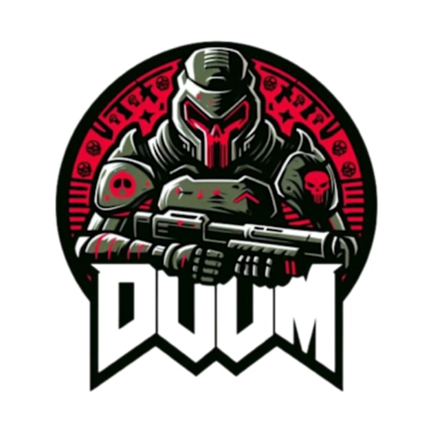 Doom Guy Transparent Logo by The Doom Guy