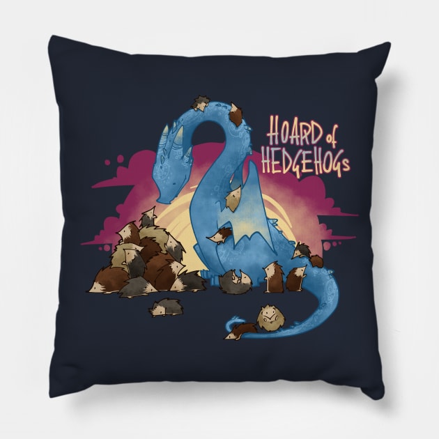 Hoard of hedgehogs Pillow by ArryDesign